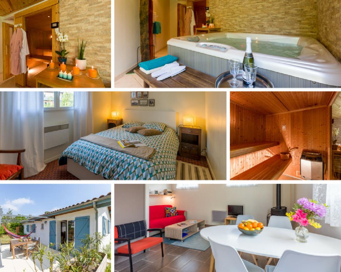 Sauna - Jacuzzi - 100% Prive - L'Estantada Linxe Exterior foto